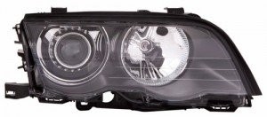 Right <u><i>Passenger</i></u> Headlight Assembly for 1999 - 2001 BMW 330i, Replacement Front Headlight Housing/Lens/Cover with Xenon HID Lights for E46 Body 4 Door Sedan,  63126902764