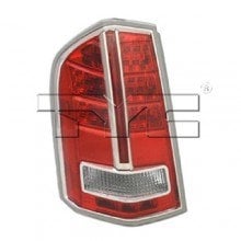 Left Driver Tail Light Lens/Housing for 2012-2014 Chrysler 300 (Base Model, C, C Luxury, S, SRT8, SRT8 Core), Rear Assembly from 3-19-12, Platinum, Includes Lens,  68154607AC, Replacement