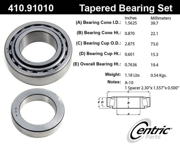 2005-2021 Avanti II Wheel Bearing Centric