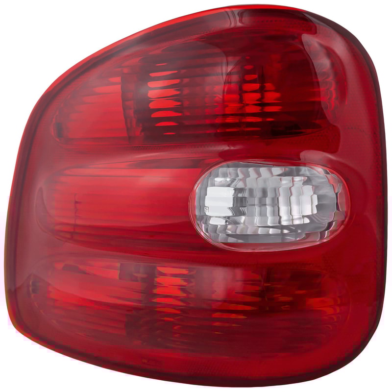 Tail Light for Ford F-Series 1997-2000, Left (Driver) Side, with Lens and Housing, Flareside, Suitable for Regular/Super Cab, Replacement