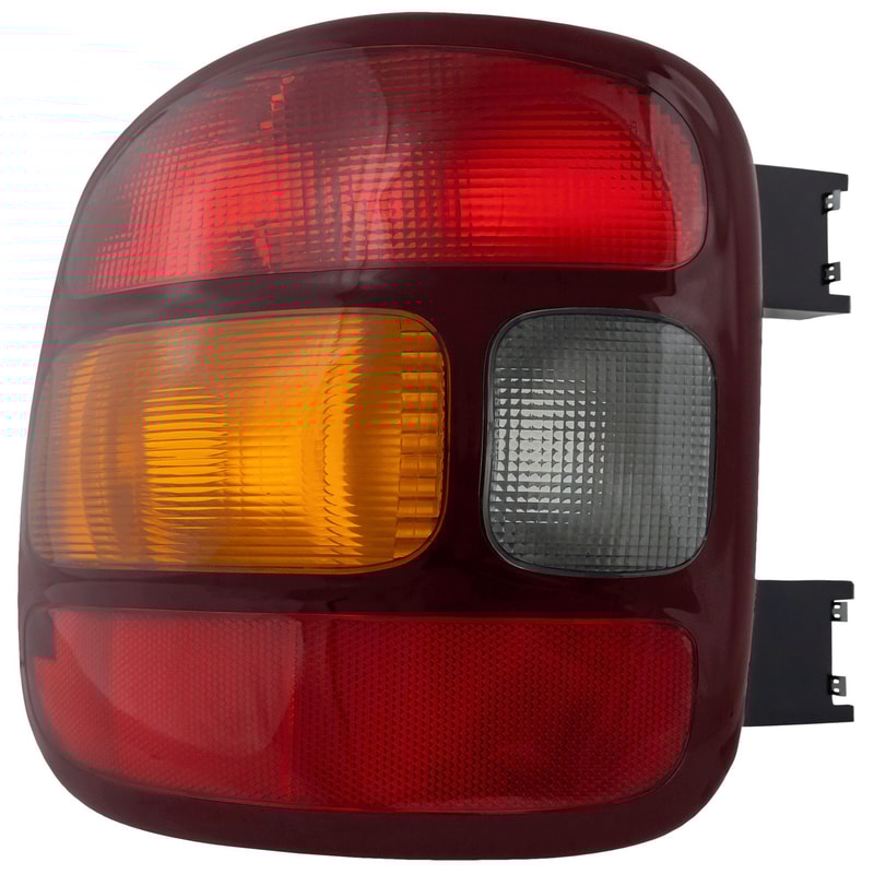 Tail Light for GMC Sierra Pick-Up 1999-2003, Left (Driver) Side, Lens and Housing, Stepside, Replacement