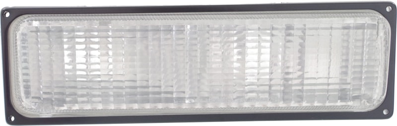 Signal Light for Chevrolet C/K Full Size 1988-1989, Right (Passenger), Lens and Housing, Dual Sealed Beam Headlights, Replacement