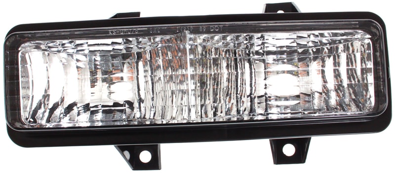 Park Light Lens and Housing for Chevrolet Suburban (1989-1991) and G-Series Van (1992-1996) with Dual Headlight, Left (Driver) Side, Replacement