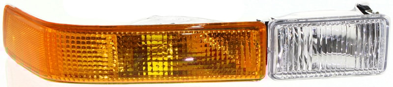 Signal Light for Chevrolet Blazer 1998-2005, Right (Passenger), Lens and Housing, with Fog Light, Replacement