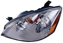 Left (Driver) Headlight Assembly for 2002 - 2004 Nissan Altima, Includes Park/Signal Lights, with High-Intensity Discharge (HID), Composite,  260603Z725, Replacement