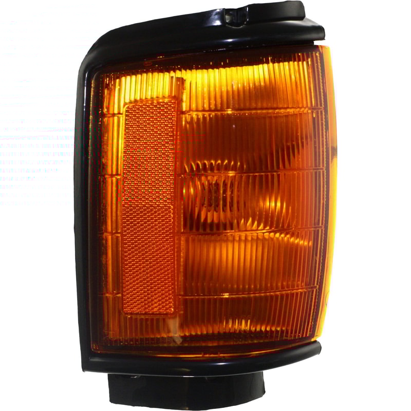 Corner Light Assembly for Toyota 4Runner 1984-1986, Right (Passenger) Side, with Black Trim, Replacement