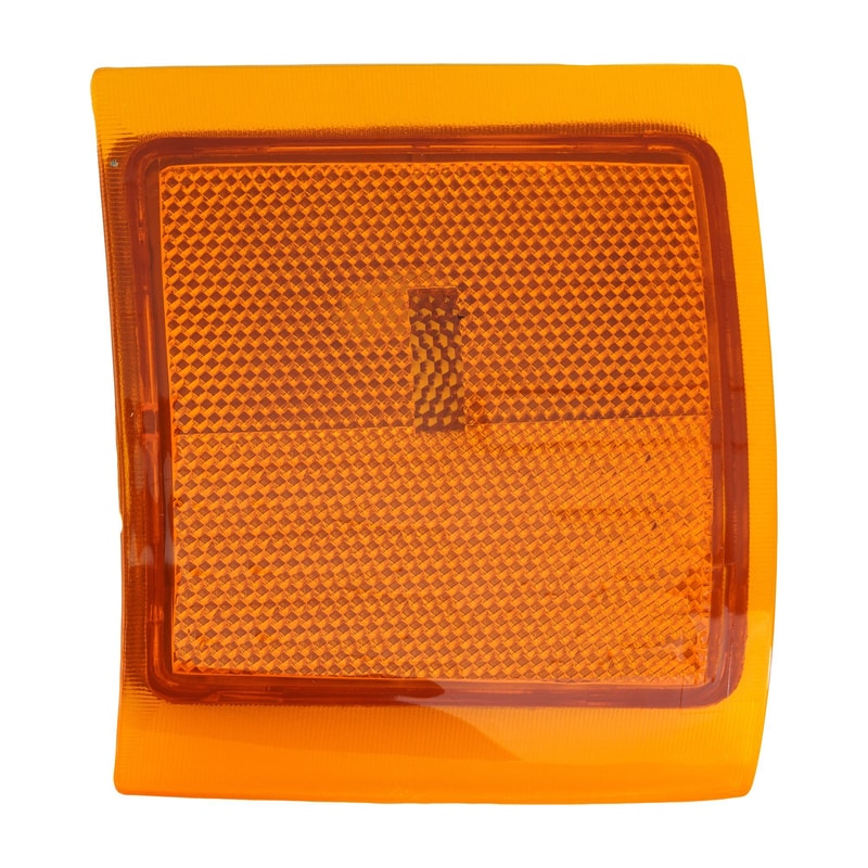 Front Side Marker Light for Chevrolet C/K Full Size Pickup 1994-2000, Right (Passenger), Lower Position, Lens and Housing, Reflector, with Dual Sealed Beam Headlights, Replacement