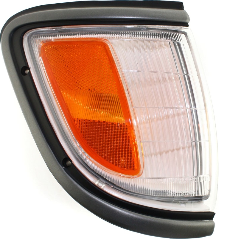 Right (Passenger) Corner Light Assembly for Toyota Tacoma 1995-1996 with Black Trim, RWD, Replacement