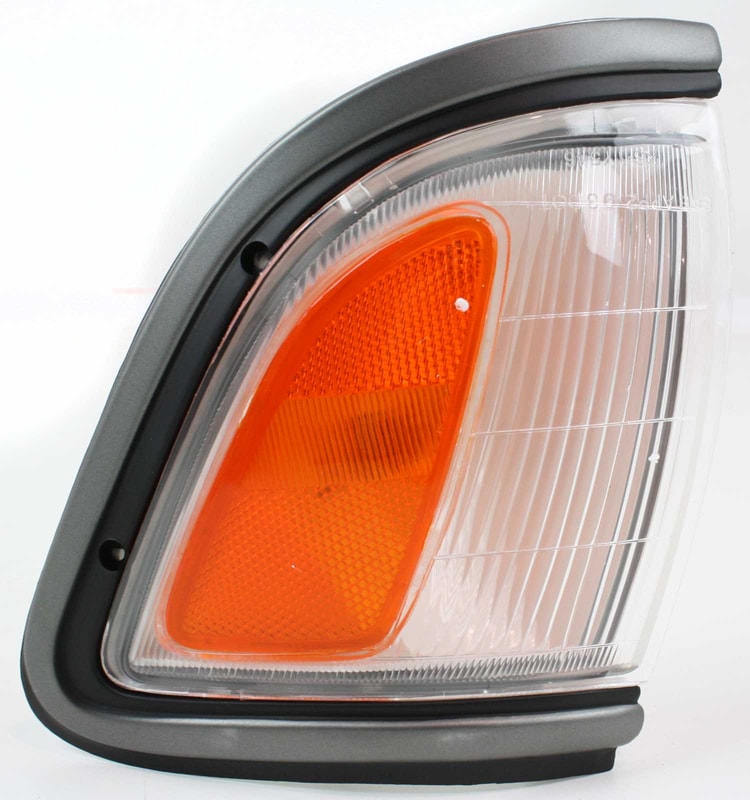 Corner Light Assembly for Toyota Tacoma 1995-1996, Left (Driver) Side, with Black Trim, RWD (Rear-Wheel Drive), Replacement