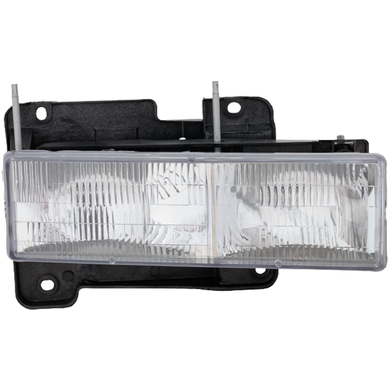 Headlight Assembly for Chevrolet C/K Full Size Pickup 1988-2002, Suburban 1992-1999, Right (Passenger) Side, Composite, Halogen, Replacement