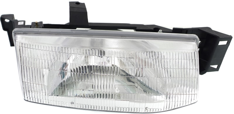 Headlight Assembly for Ford Escort 1991-1996, Right (Passenger) Side, Halogen, Replacement