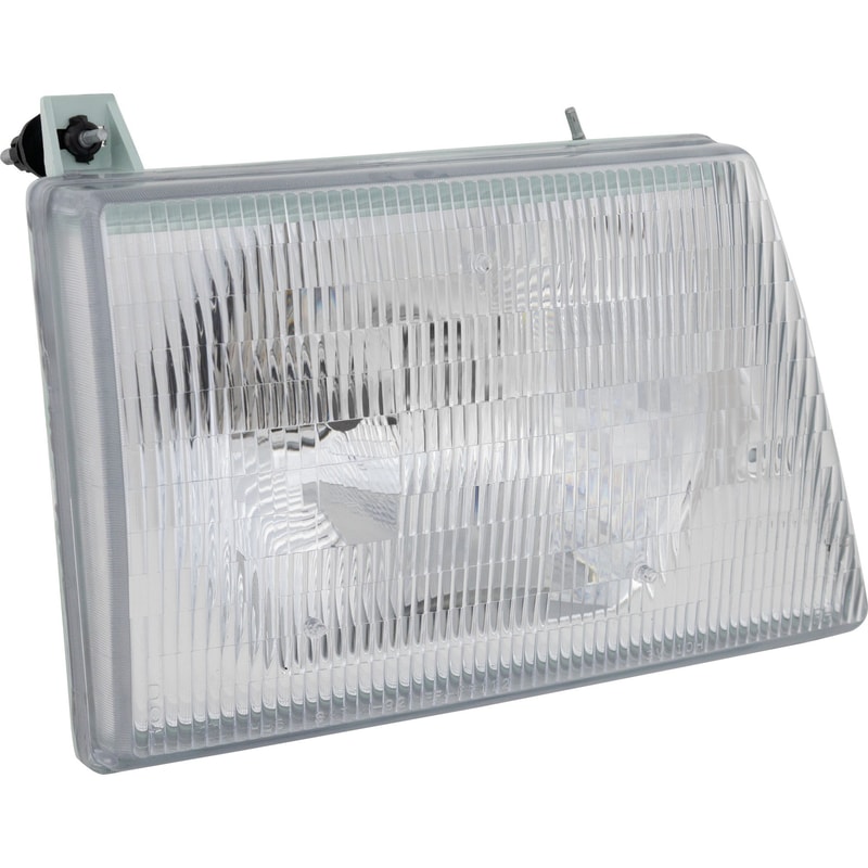 Headlight Assembly for 1992-1996 Ford Econoline Van, Right (Passenger) Side, Halogen, Composite Type, Replacement