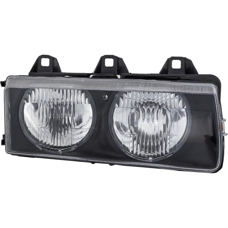 Headlight Assembly for BMW 3-Series (1992-1999), Right (Passenger) Side, Halogen, Replacement - Fits 318i, 318is, 323i, 328i, M3