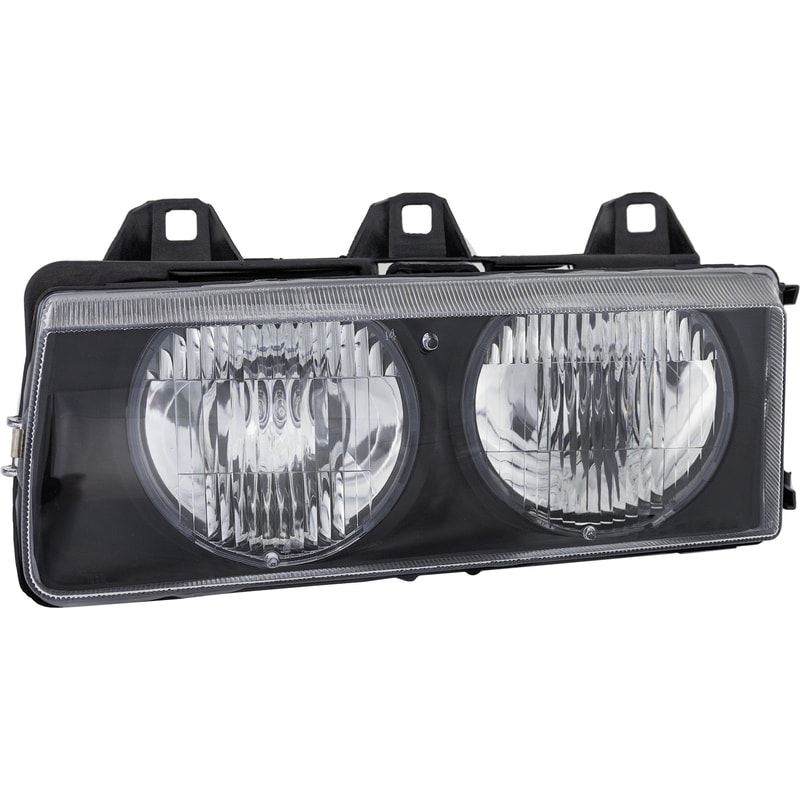 Headlight Assembly for BMW 3-Series (1992-1999), Left (Driver) Side, Halogen, Replacement - Fits 318i, 320i, 325i, 328i, M3.