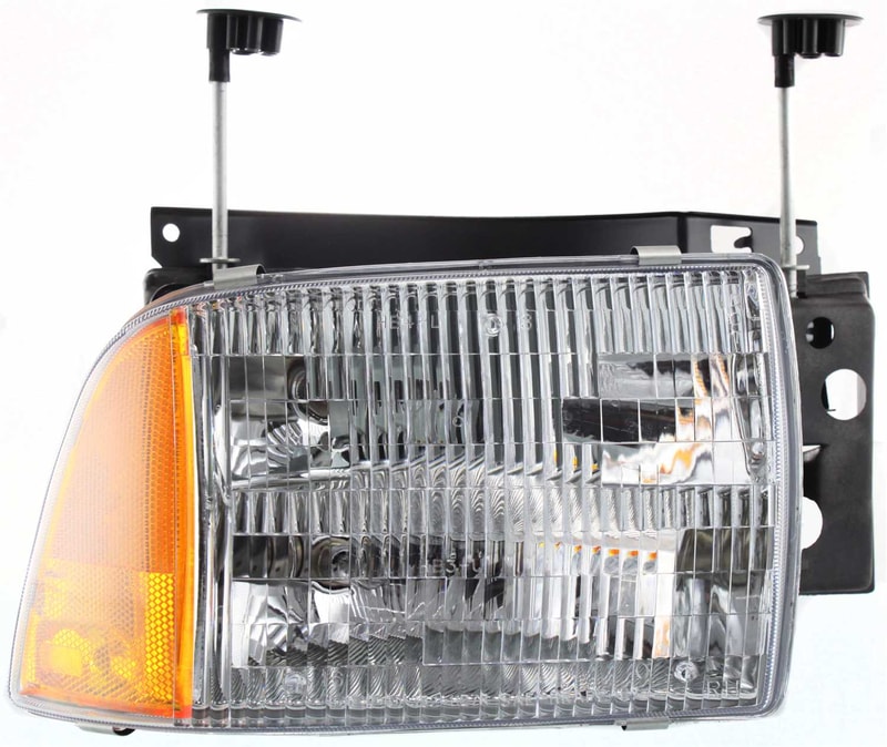 Headlight Assembly for Chevrolet Blazer 1995-1997, Right (Passenger) Side, Composite, Halogen, Replacement