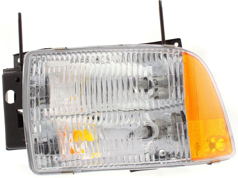 Headlight Assembly for Chevrolet Blazer 1995-1997, Left (Driver), Composite, Halogen, Replacement