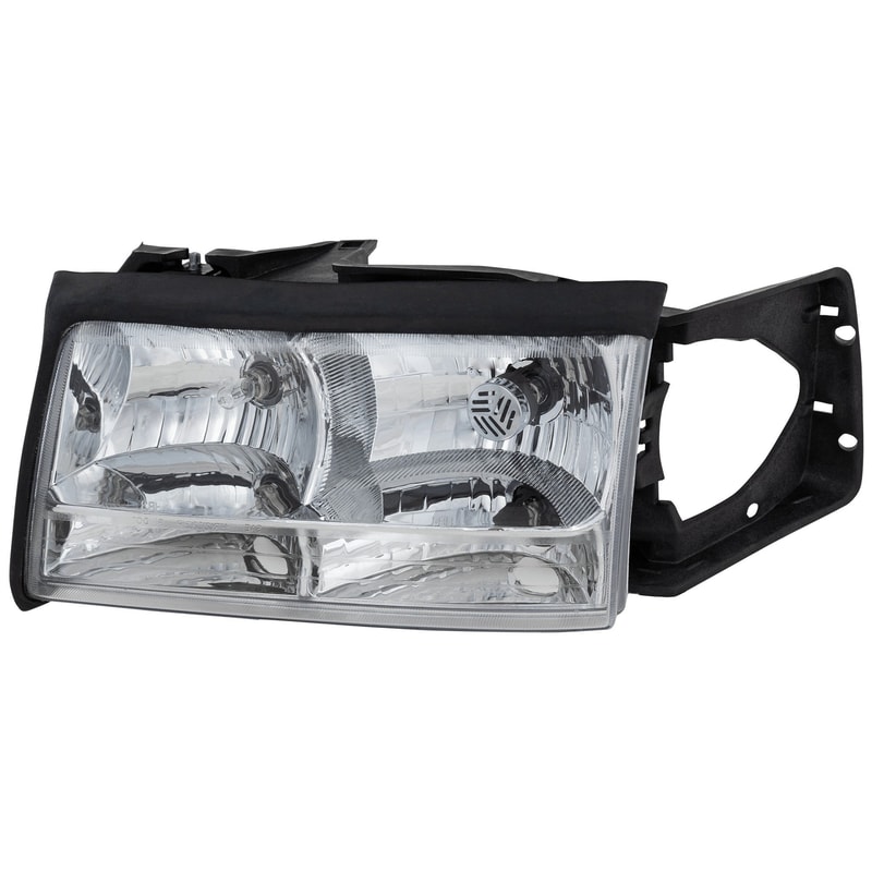 Headlight Assembly for Cadillac Deville 1997-1999, Left (Driver), Halogen, Replacement