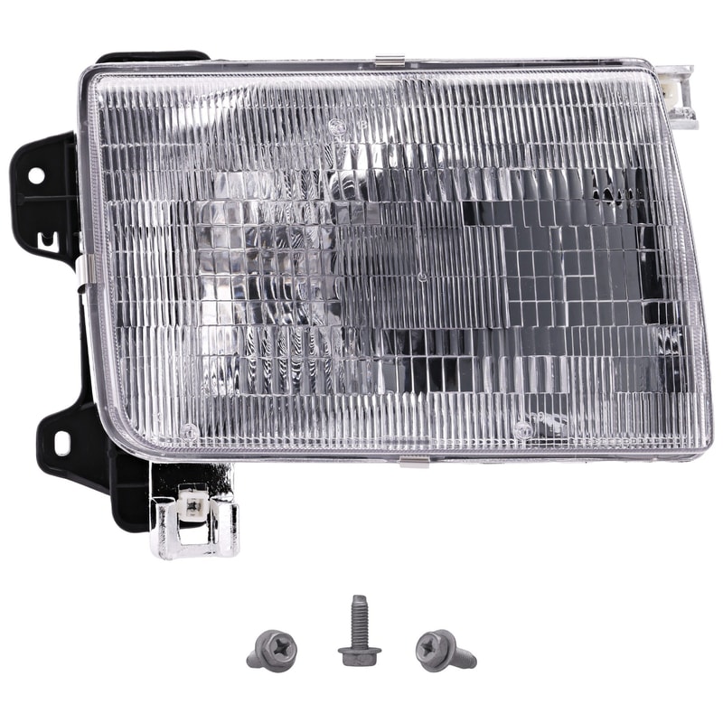 Headlight Assembly for Nissan Frontier 1998-2000, Right (Passenger) Side, Halogen, Up to 9-99, Replacement