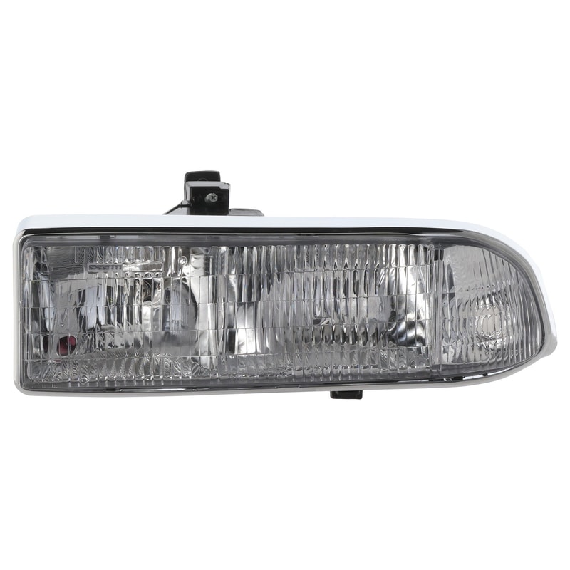 Headlight Assembly for Chevrolet Blazer (1998-2005) / S10 Pickup (1998-2004), Left (Driver), Composite, Halogen, Replacement