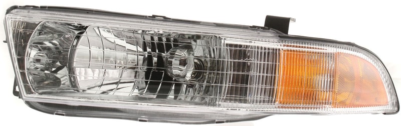 Headlight Assembly for Mitsubishi Galant 1999-2001, Left (Driver) Side, Halogen, Replacement