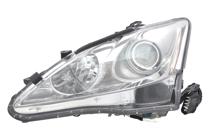 Headlight Assembly for Lexus IS250/IS350 2009-2010, Left (Driver), Halogen, Excludes C Model, CAPA-Certified Replacement
