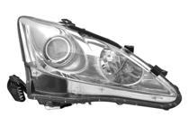 Front Right (Passenger) Headlight Assembly Replacement for 2009 - 2010 Lexus IS250, Includes Lens, Housing, Cover,  8113053400, Halogen, Replacement