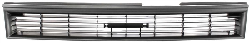 Painted Dark Gray Shell and Insert Grille for 1988-1992 Toyota Corolla Sedan and Wagon, 2WD (Two-Wheel Drive), Replacement