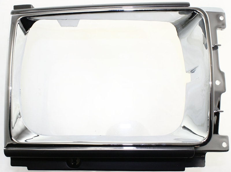 Headlight Door for Toyota 4Runner (1987-1989), Right (Passenger) Side, Chrome/Painted Black, Replacement
