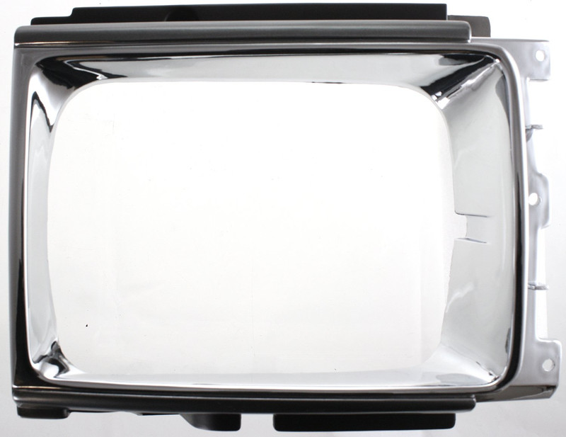 Headlight Door for Toyota 4Runner 1987-1989, Left (Driver) Side, Chrome/Painted Black, Replacement