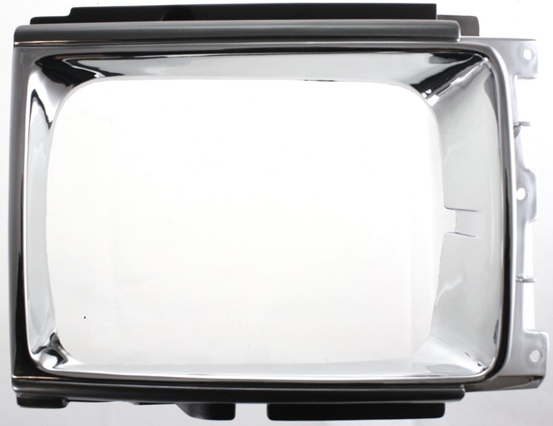 Headlight Door for Toyota 4Runner 1987-1989, Left (Driver) Side, Chrome/Painted Black, Replacement