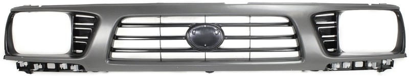 Grille for 1995-1997 Toyota Tacoma, 4WD (Four-Wheel Drive), Painted Gray Shell with Painted Black Insert, Replacement