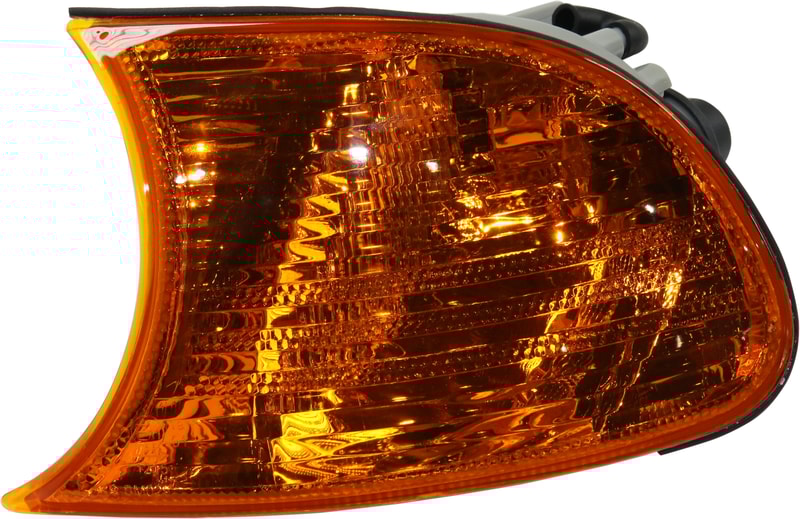 Amber Lens Corner Light for BMW 3-Series 2000-2001, Left (Driver), Lens and Housing, Convertible/Coupe Models up to 9-01, Replacement Models: 325Ci, 328Ci, 330Ci