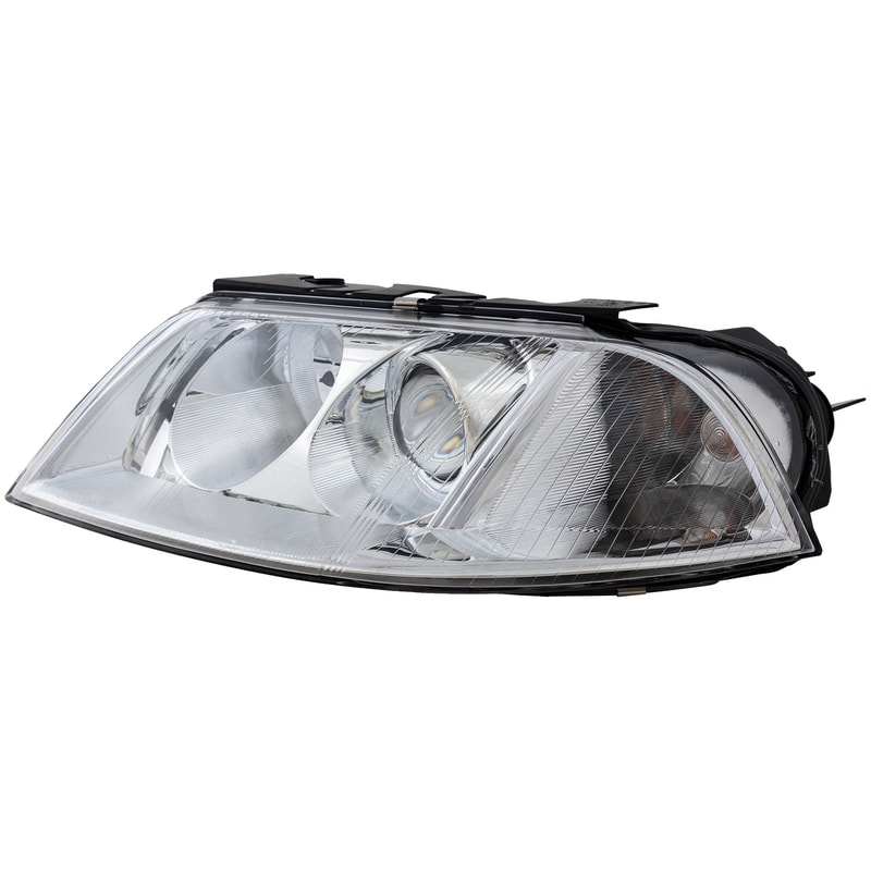 Headlight Assembly for 2001-2005 Volkswagen Passat, Left (Driver), Halogen, New Body Style, Replacement