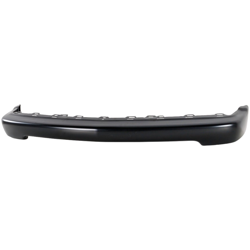 Front Bumper for Chevrolet Blazer (1998-2005) / S10 Pickup (1998-2004), Black, Excludes LS Appearance Package, Without Molding Holes, Replacement