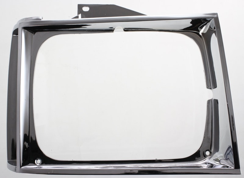 Headlight Door Chrome for Chevrolet S10 Pickup 1982-1990 Right (Passenger), Replacement