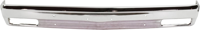 Front Bumper for Chevrolet S10 Blazer (1983-1990) / S10 Pickup (1982-1990), Chrome, Without Molding Holes, Replacement