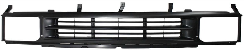 Grille for Nissan Pathfinder 1990-1995, Plastic Material, Painted Black Shell and Insert, Replacement