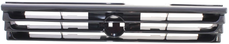 Grille for 1991-1992 Nissan Sentra, Black Shell and Insert, Replacement