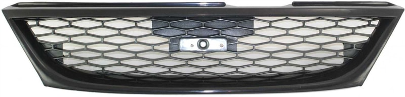 Textured Dark Gray Shell and Insert Grille for 1998-1999 Nissan Sentra, Replacement