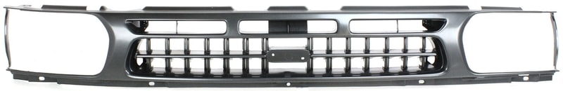 Grille for Nissan Pathfinder 1996-1999, Dark Argent Painted Shell and Insert, Replacement
