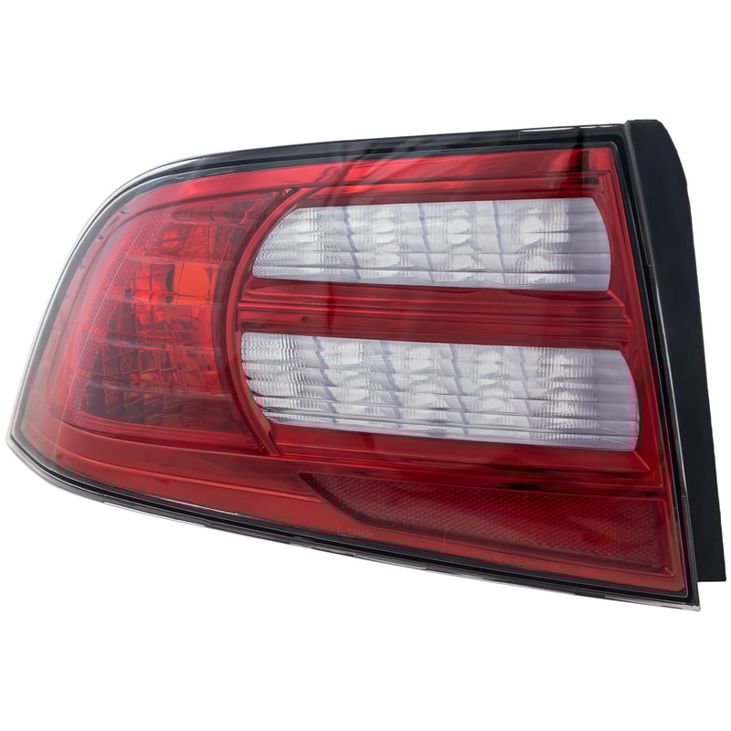 Tail Light for 2007-2008 Acura TL Base Model, Left (Driver) Side, Lens and Housing, Replacement