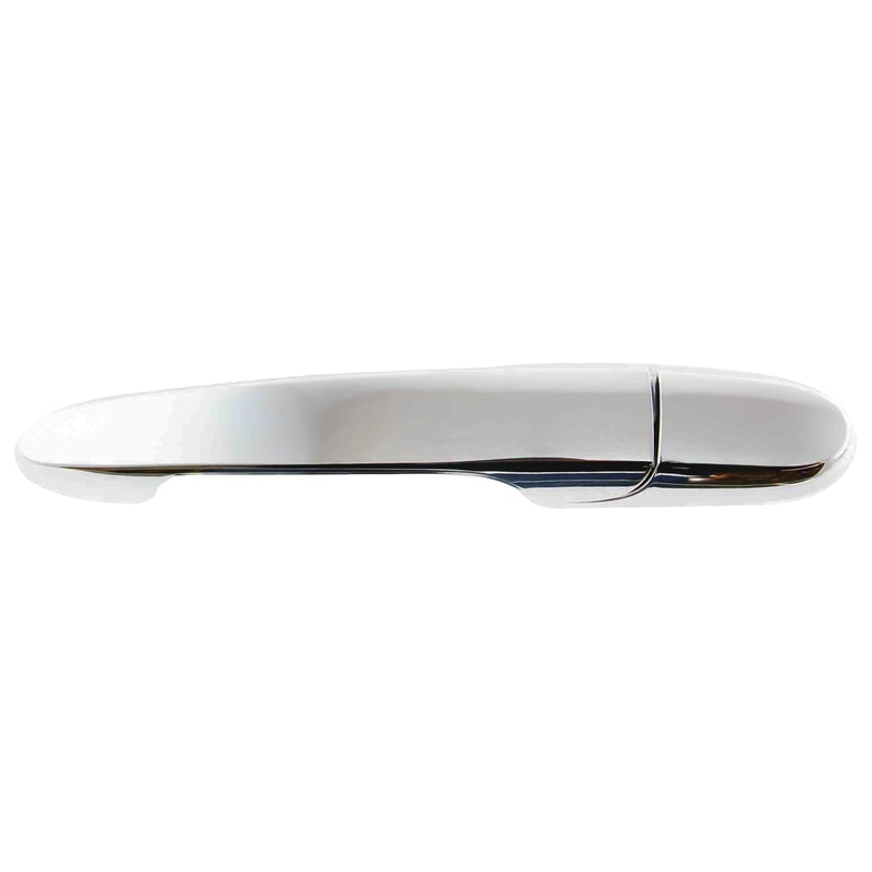 Rear Exterior Door Handle for Chevrolet Impala (2006-2022), Buick Lacrosse (2005-2022), Left (Driver) Side, Chrome, Plastic, Replacement