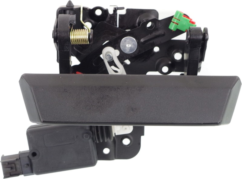 Tailgate Handle for Chevrolet Avalanche 2007-2013, Textured Black, Plastic, without Keyhole, Replacement