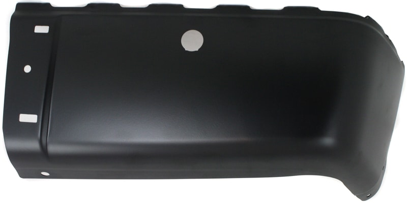 Rear Bumper End Right (Passenger) for Chevrolet Silverado / GMC Sierra 2007-2014, Black Face Bar with Sensor Holes, Excludes 2007 Classic, Replacement