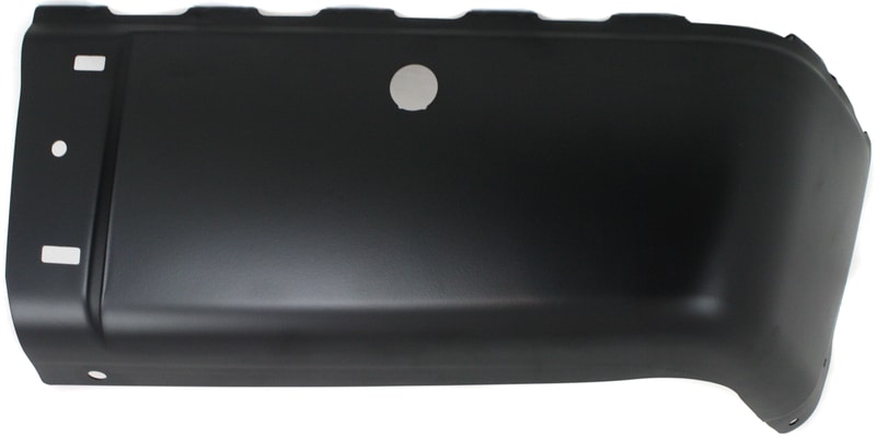 Rear Bumper End Right (Passenger) for Chevrolet Silverado / GMC Sierra 2007-2014, Black Face Bar with Sensor Holes, Excludes 2007 Classic, Replacement