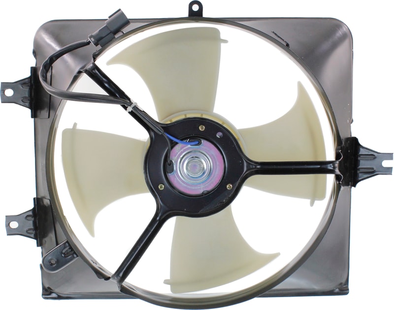 A/C Condenser Fan Shroud Assembly for Honda Accord 2003-2007, Right (Passenger), 6 Cylinder, Replacement