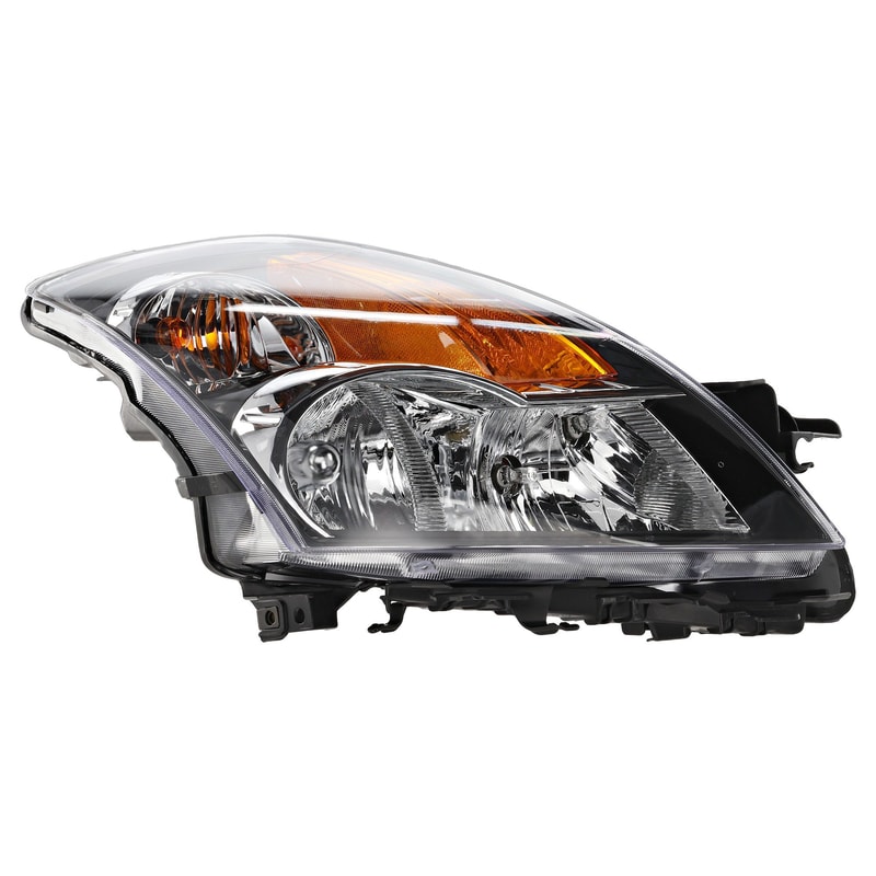 Headlight Assembly for Nissan Altima 2007-2009, Right (Passenger), Halogen, Suitable for Sedan/Hybrid Models, Replacement