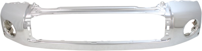 Front Bumper for 2007-2013 Tundra, Steel, Chrome with Park Assist Sensor Holes, Excludes Limited Model, Replacement