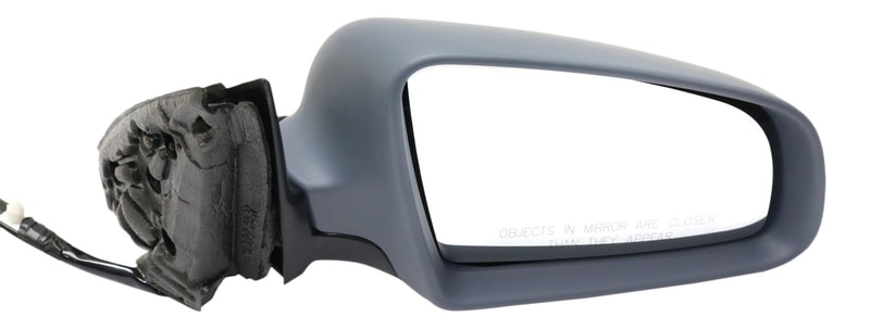 Power Mirror for Audi A4 2002-2008, Right (Passenger) Side, Manual Folding, Heated, Paintable, without Memory, Replacement