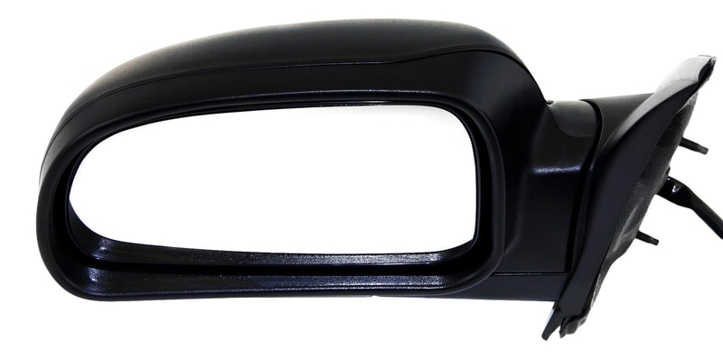 Power Mirror for Chevrolet Trailblazer 2004-2007, Left (Driver) Side, Manual Folding, Heated, Textured, with Memory and Signal Light, Replacement